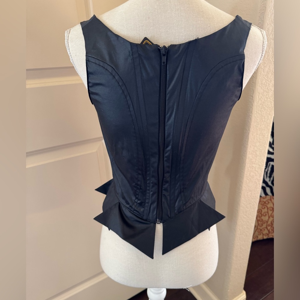 NWT Vivienne Westwood Elegant Black Corset top - Picture 2 of 5